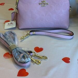 Coach Light Pink Crossbody Bag